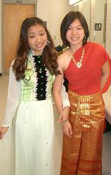 Multi-cultural day with Vietnamese dancer